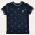 navy print